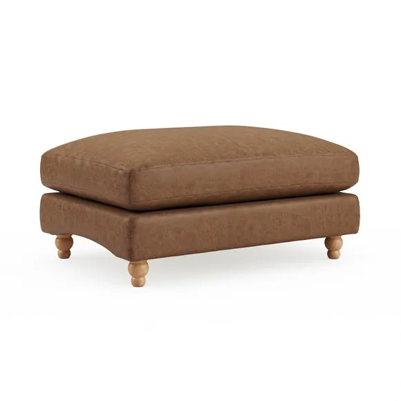 Martha Arizona Faux Leather Footstool 4