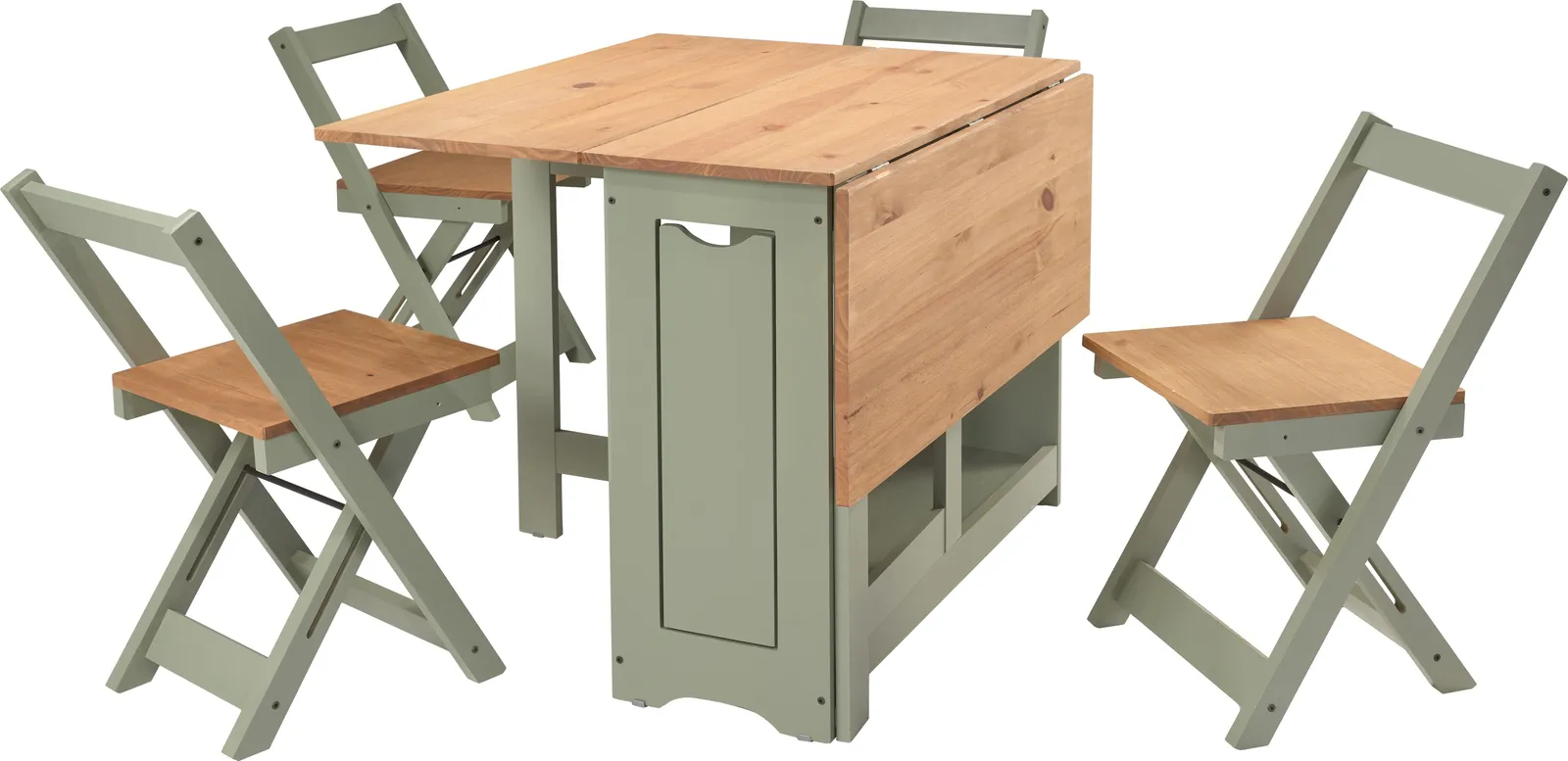 Seconique Santos Butterfly Dining Set in Green 2