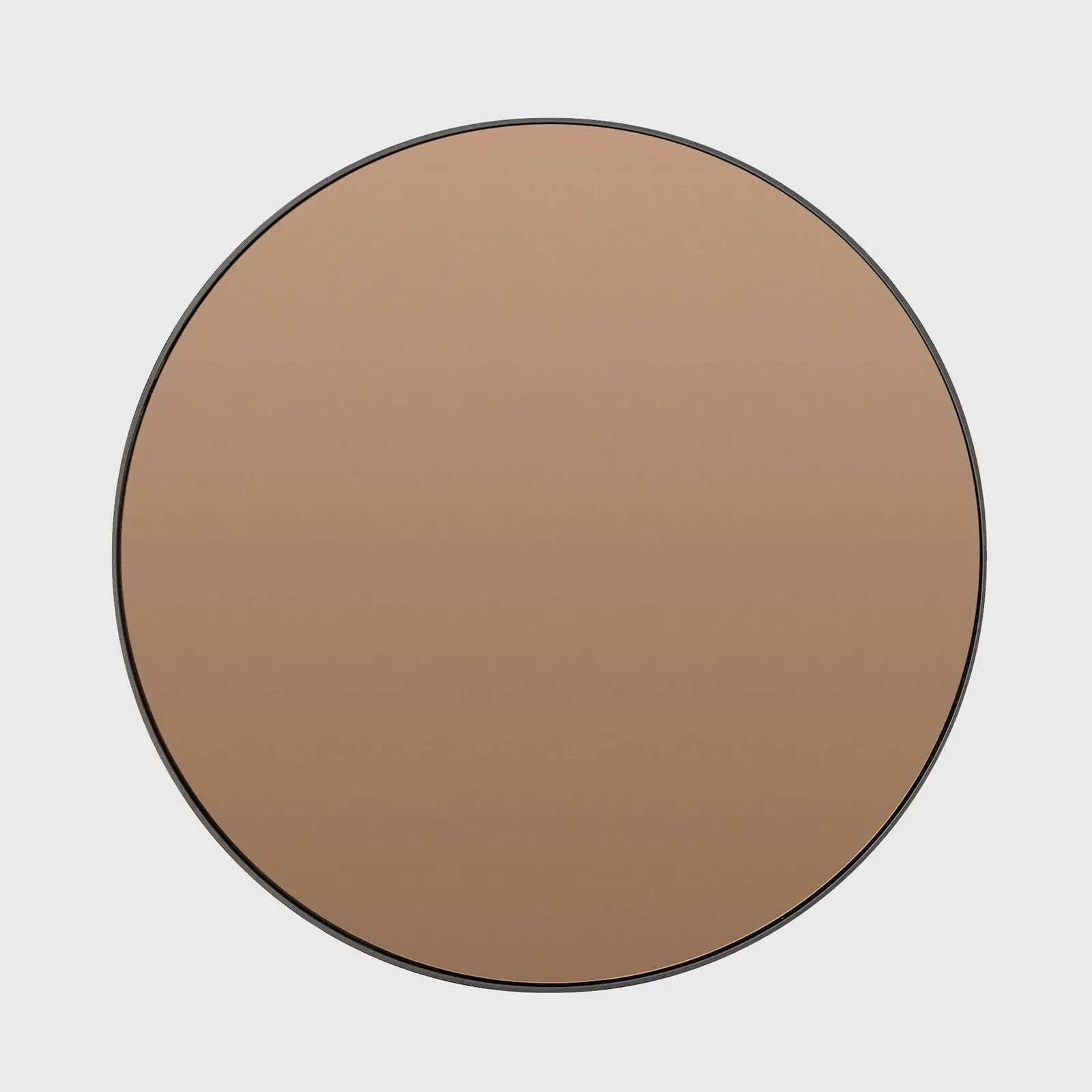 Round Brown Glass Mirror, Round Metal | Barker & Stonehouse