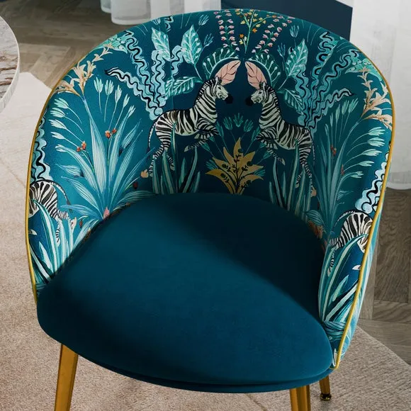 Bella Dining Chair, Utopia and Teal Velvet 4