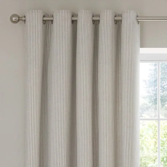 Tiny Stripe Eyelet Curtains