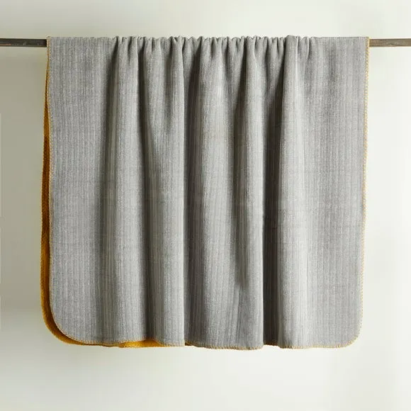 Chenille Stripe Reversible 130cm x 180cm Throw Blanket 2