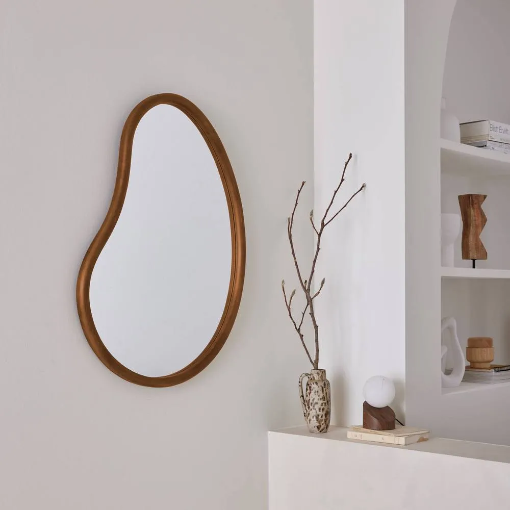 sweeek 85cm wooden mirror in Dark Brown 2