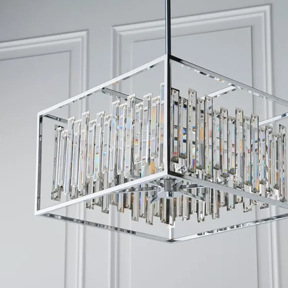 Vogue Crystal Juneau 6 Light Ceiling Light 4