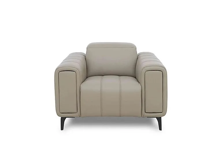 Elphaba Leather Chair with Storage Arms