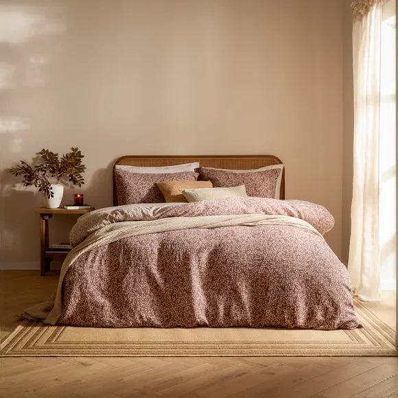 Yard Perrie Leaf 100% Cotton Duvet Cover and Pillowcase Set 1