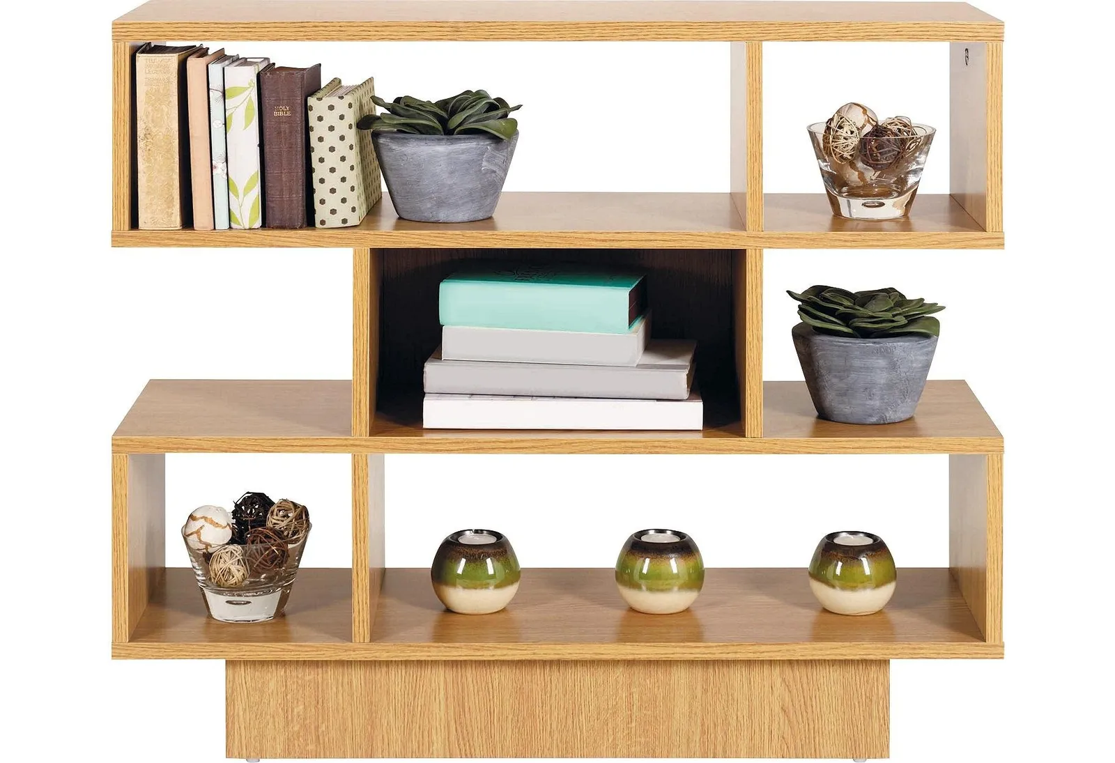 Habitat Cubes 3 Tier Shelving Unit - Oak Effect