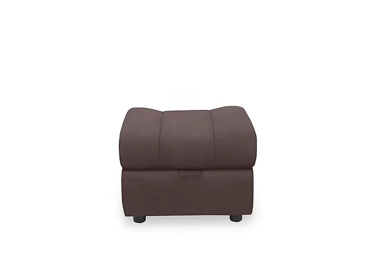 Aero Leather Storage Footstool