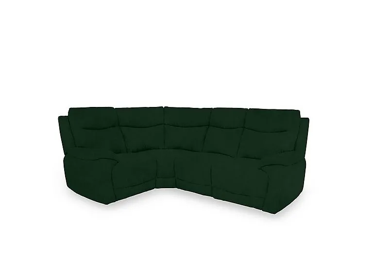 Sloane Fabric Small Left Hand Facing Corner Sofa - Bottle Green