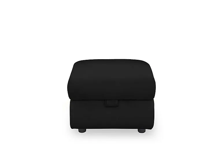 Panache Leather Storage Footstool