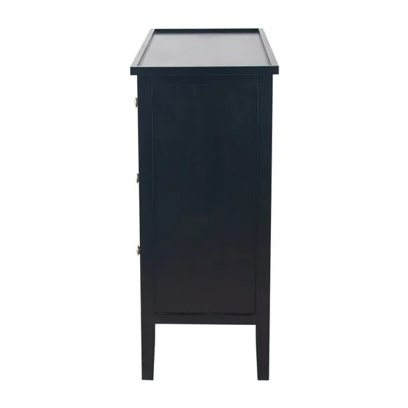 Pacific Chelmsford 4 Drawer Chest, Black Painted Pine 5