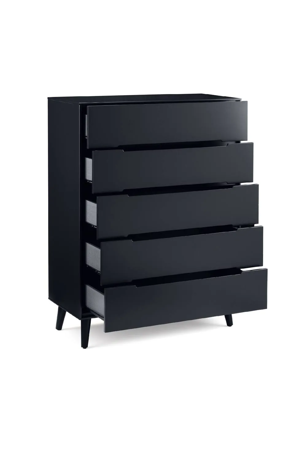 Julian Bowen Alicia 5 Drawer Chest in Black 3