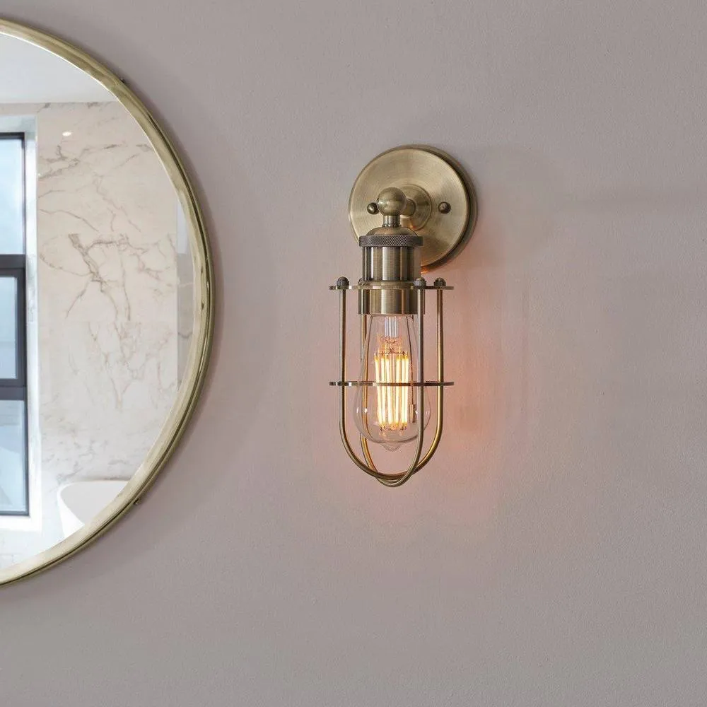 Netlighting 'TREVISO' Non Dimmable Stylish Contemporary Metal Bathroom Wall Lamp in Yellow 3