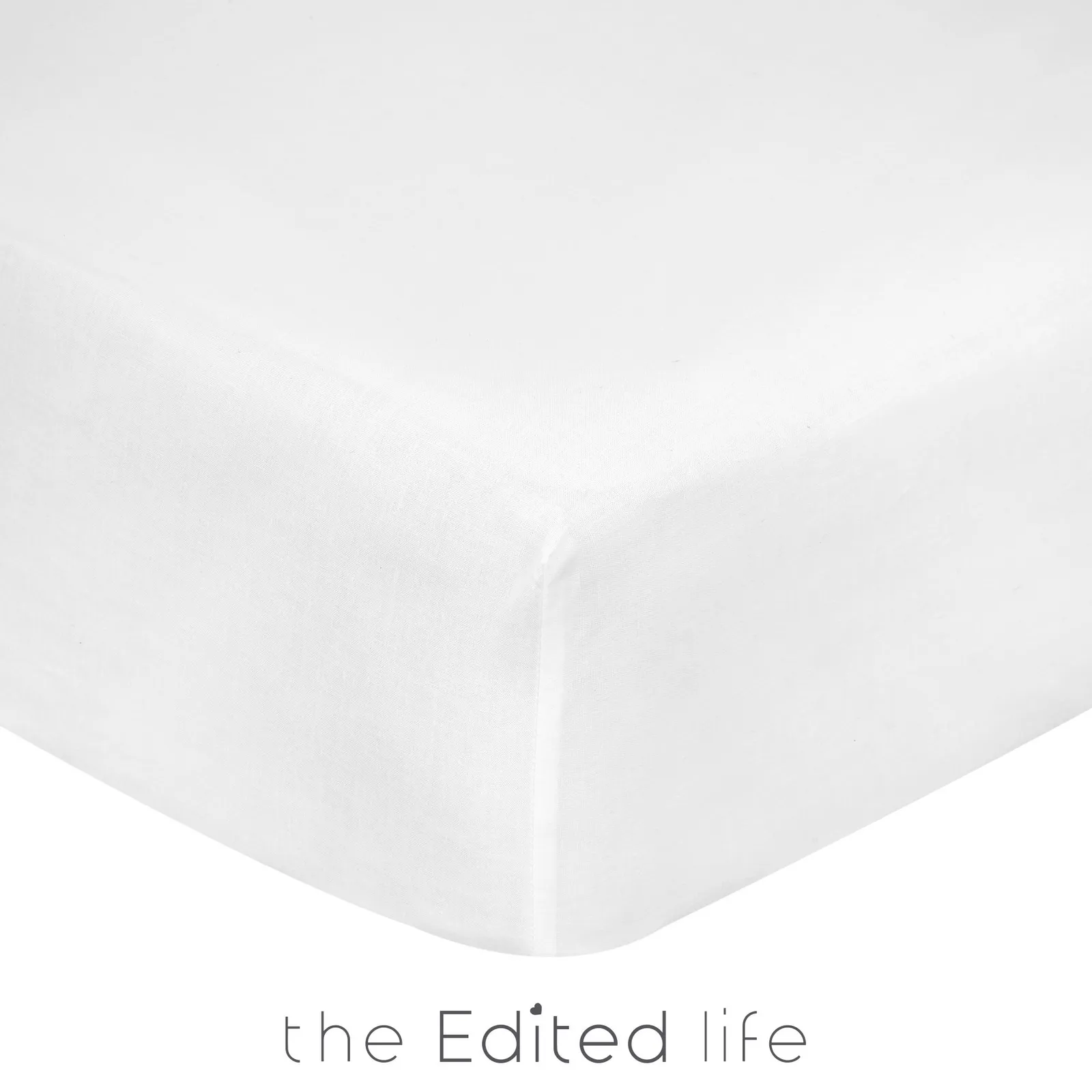 Pack of 2 100% Organic Cotton Fitted Sheets Organic Cotton White