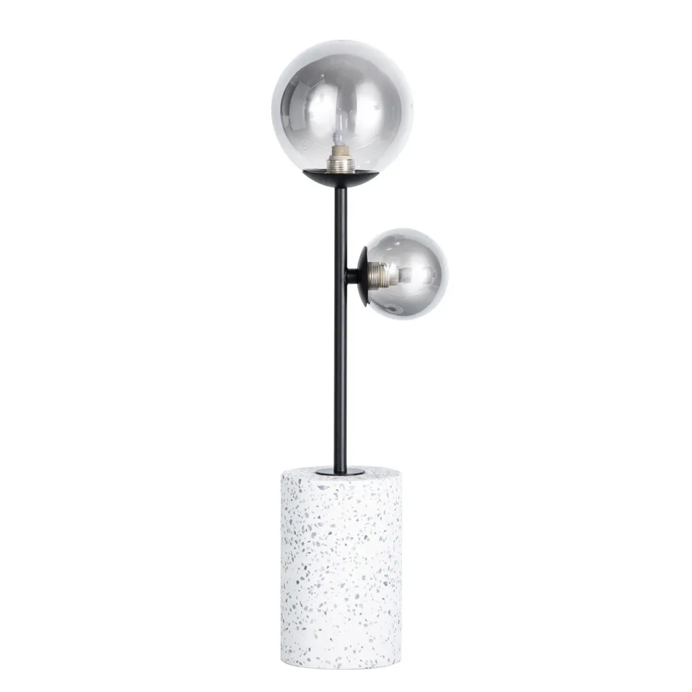 Forella Terrazzo Table Lamp, Satin Black