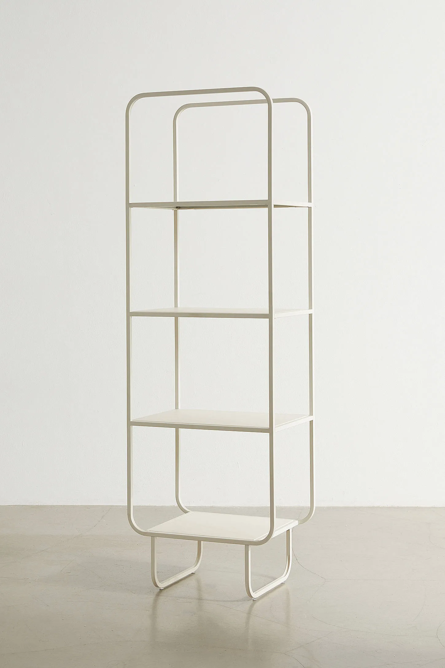 Alana White Narrow Bookcase - White 3