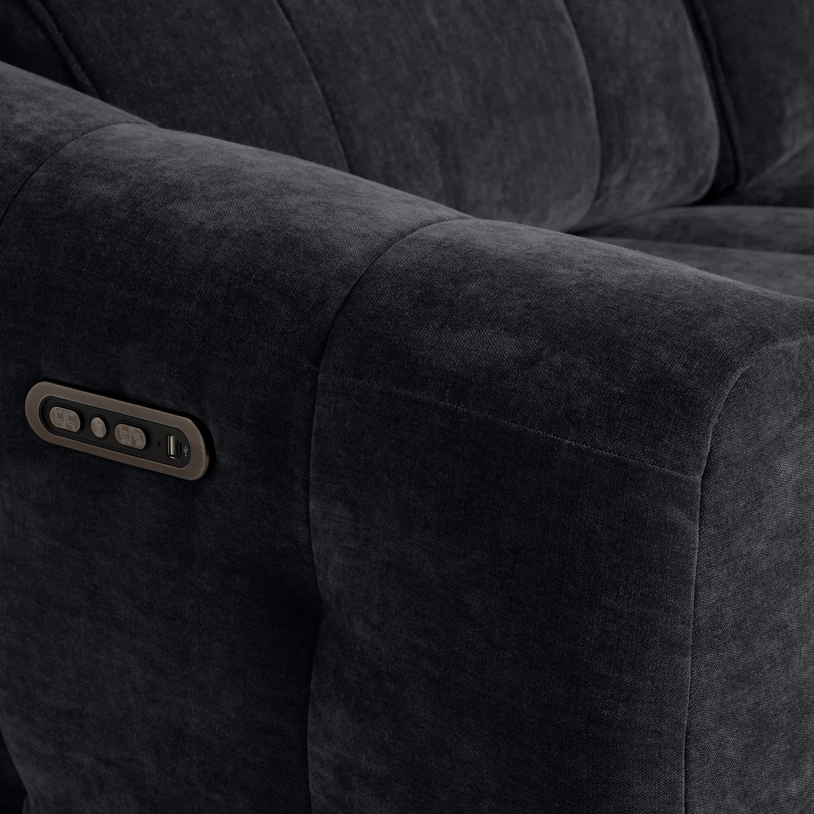 Montgomery 2 Power Seater & Headrest, Navy Fabric | Barker & Stonehouse 3