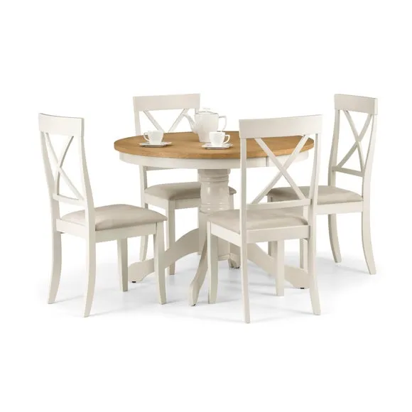 Davenport 4 Seater Round Pedestal Dining Table 3