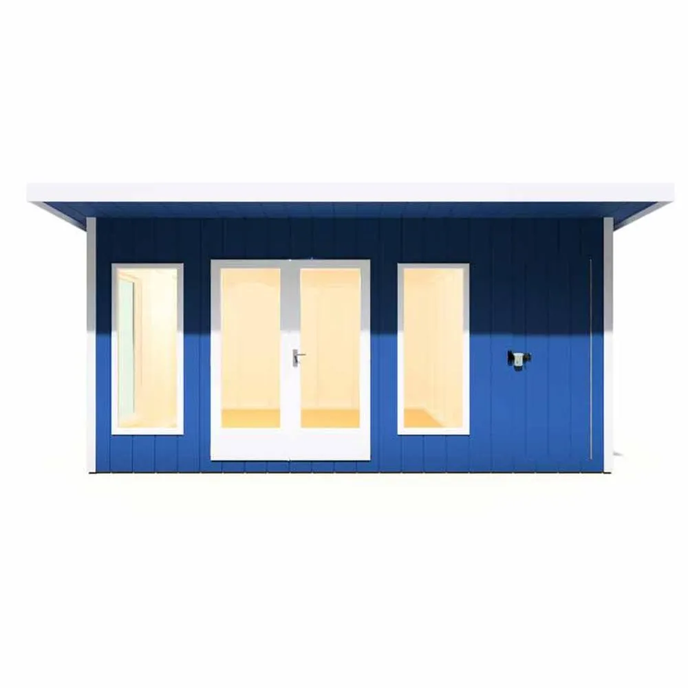 Shires Cali 16x12 Feet Pent 1 Garden Office - OSB/MDF - L456xW509.4xH246.1 cm in Light Brown 2