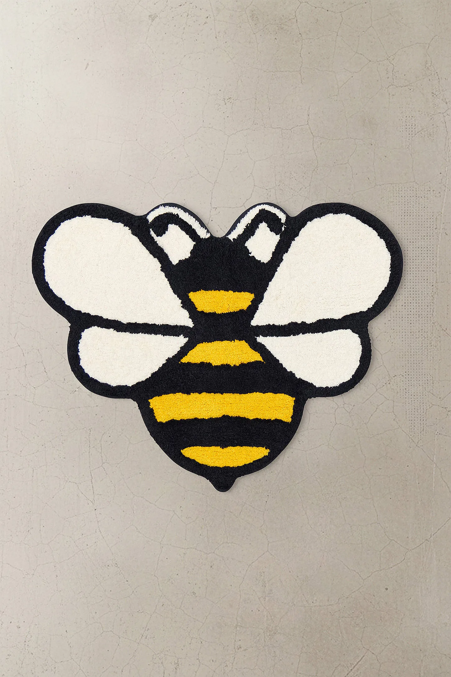 Bee Mini Bath Mat - Yellow