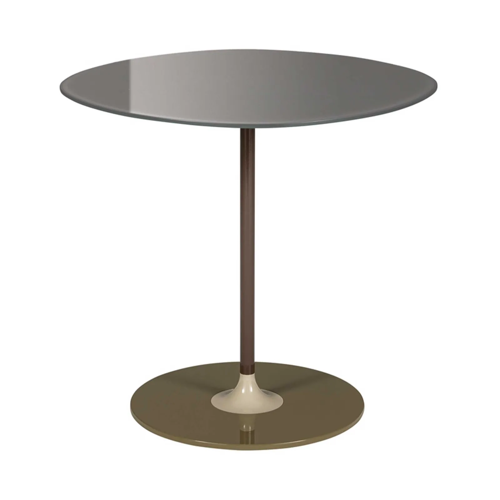 Kartell Thierry Side Table 45X45X45 Grey, Round Glass | Barker & Stonehouse 3