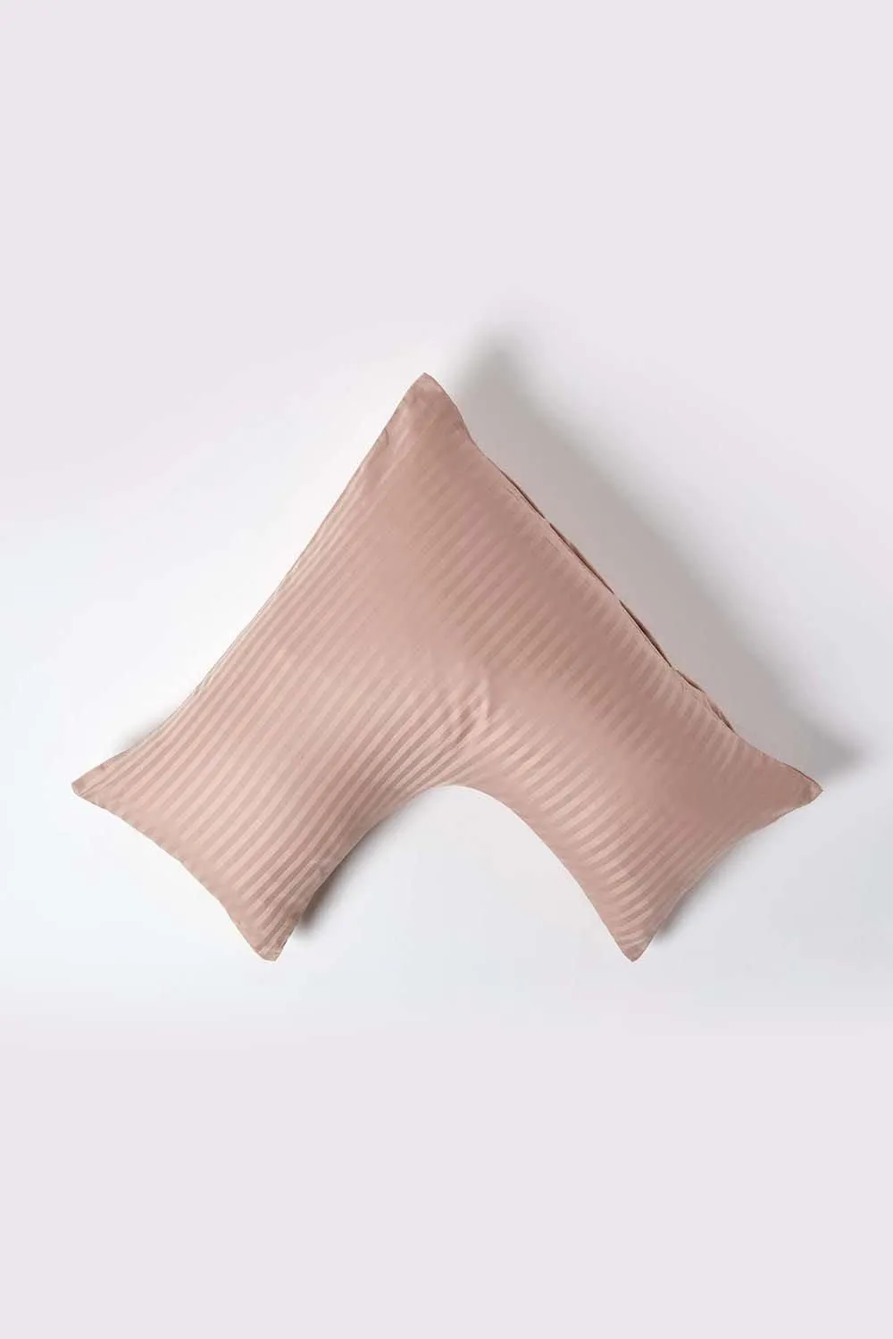Homescapes Egyptian Cotton Super Soft V Shaped Pillowcase 330 TC in Taupe 1