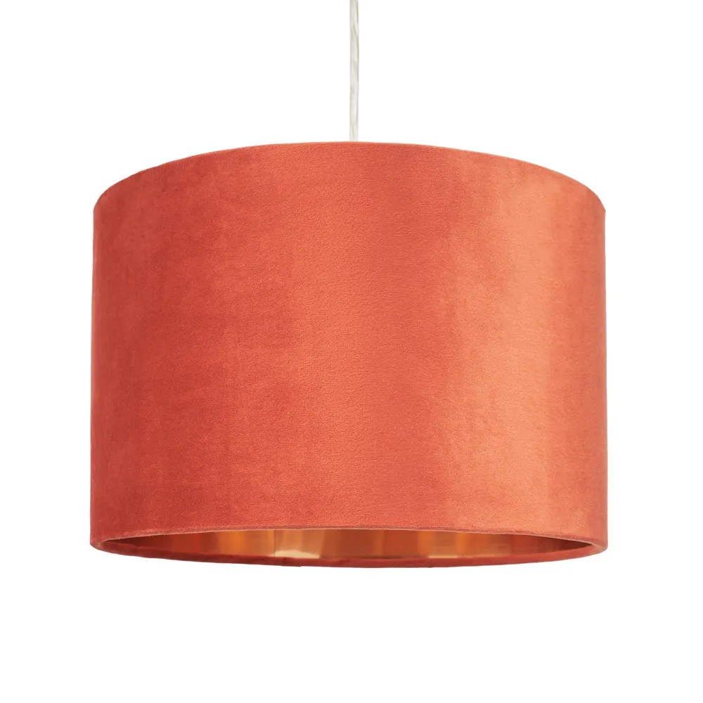 Velvet 30cm Easyfit Shade, Burnt Orange 1