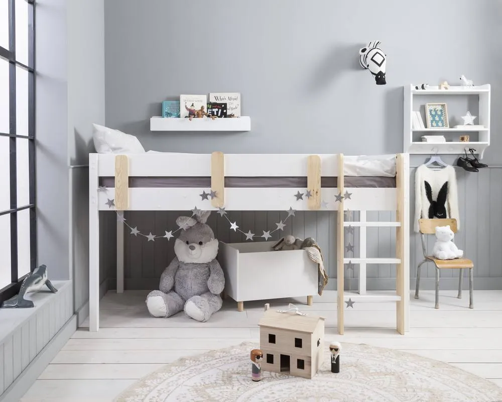 Nöa and Nani Una Midsleeper Cabin Bed in White 4
