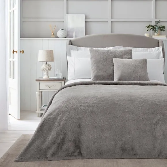 Dorma Purity Faux Fur Continental Pillowcase 2