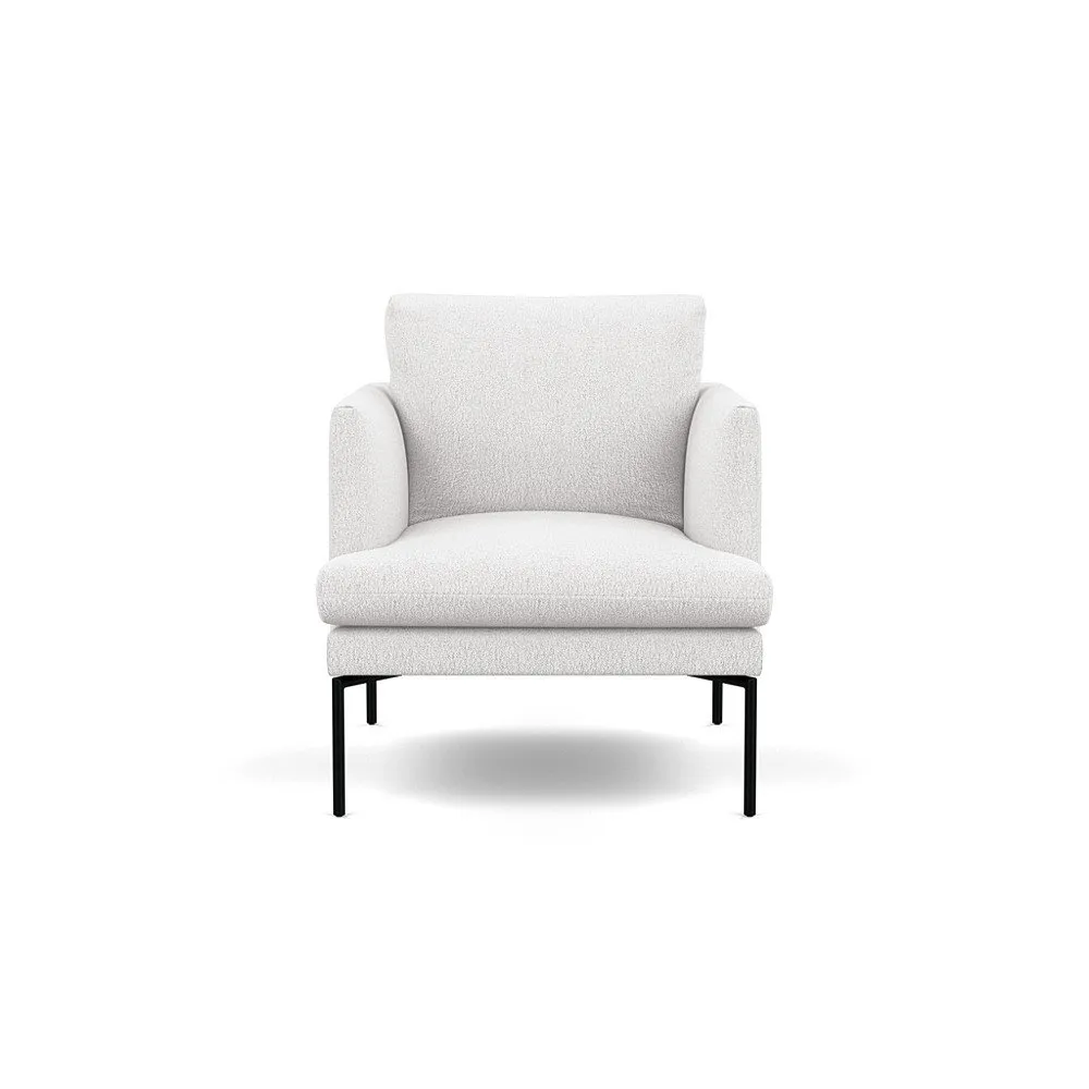 Heal's Matera 3 Seater Sofa Loop Boucle Polar Black Feet