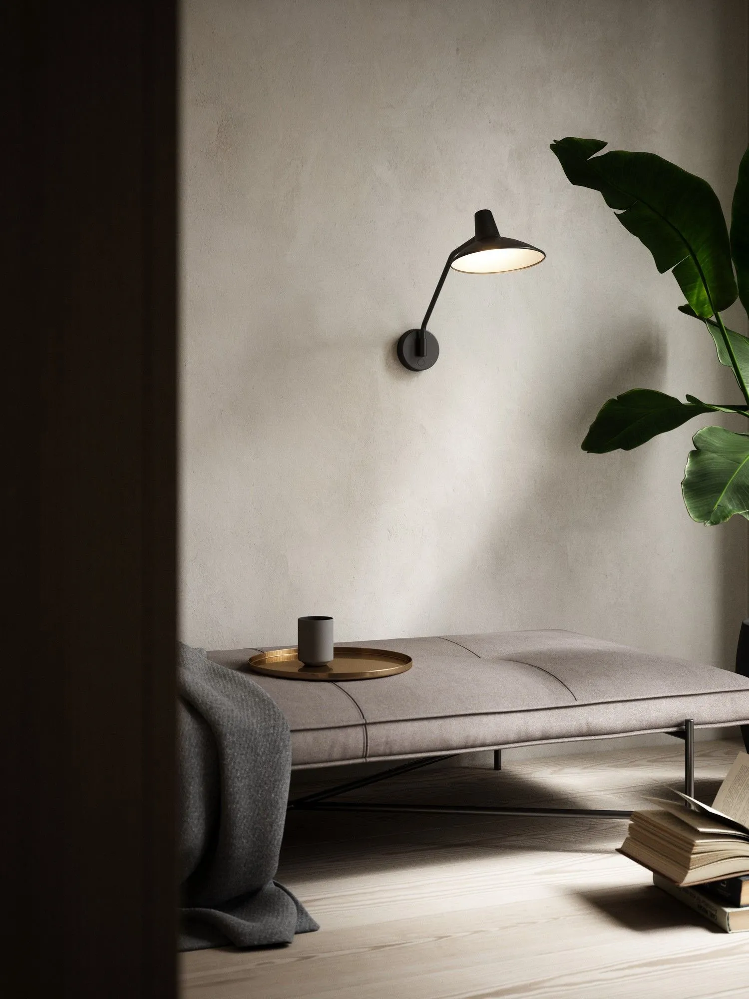Nordlux Darci Wall Light Black Metal Livingroom E14 Switch Plug In/Mains 4