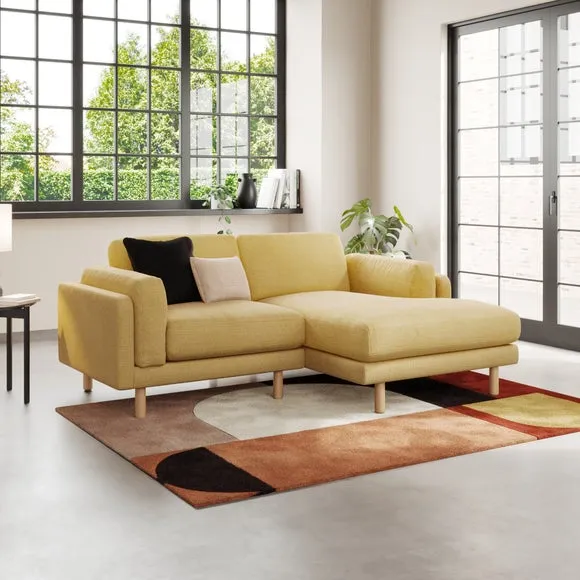 Newton Chunky Tonal Weave Corner Chaise 1