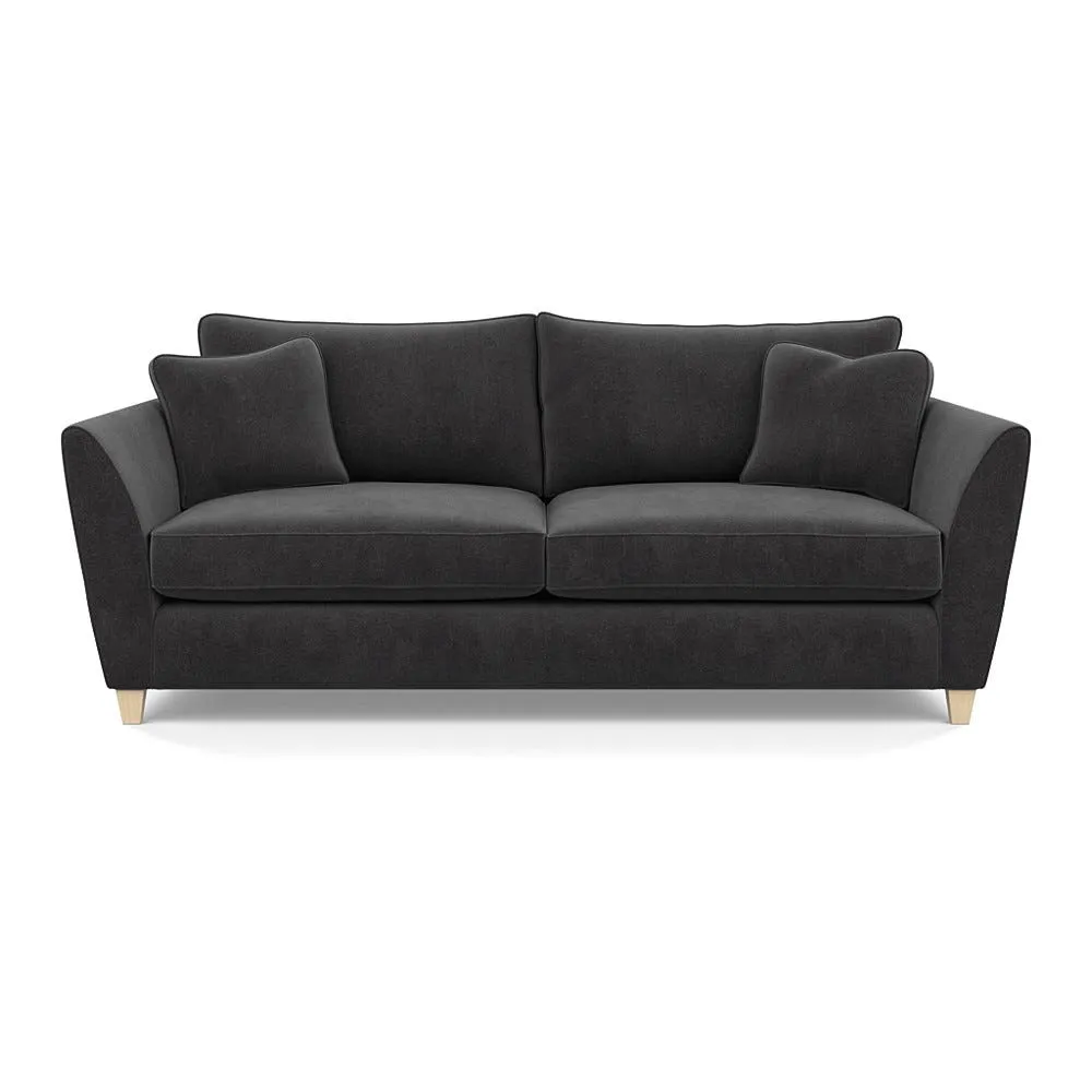 Heal's Torino 4 Seater Sofa Smart Luxe Velvet Nickel Natural Feet 1
