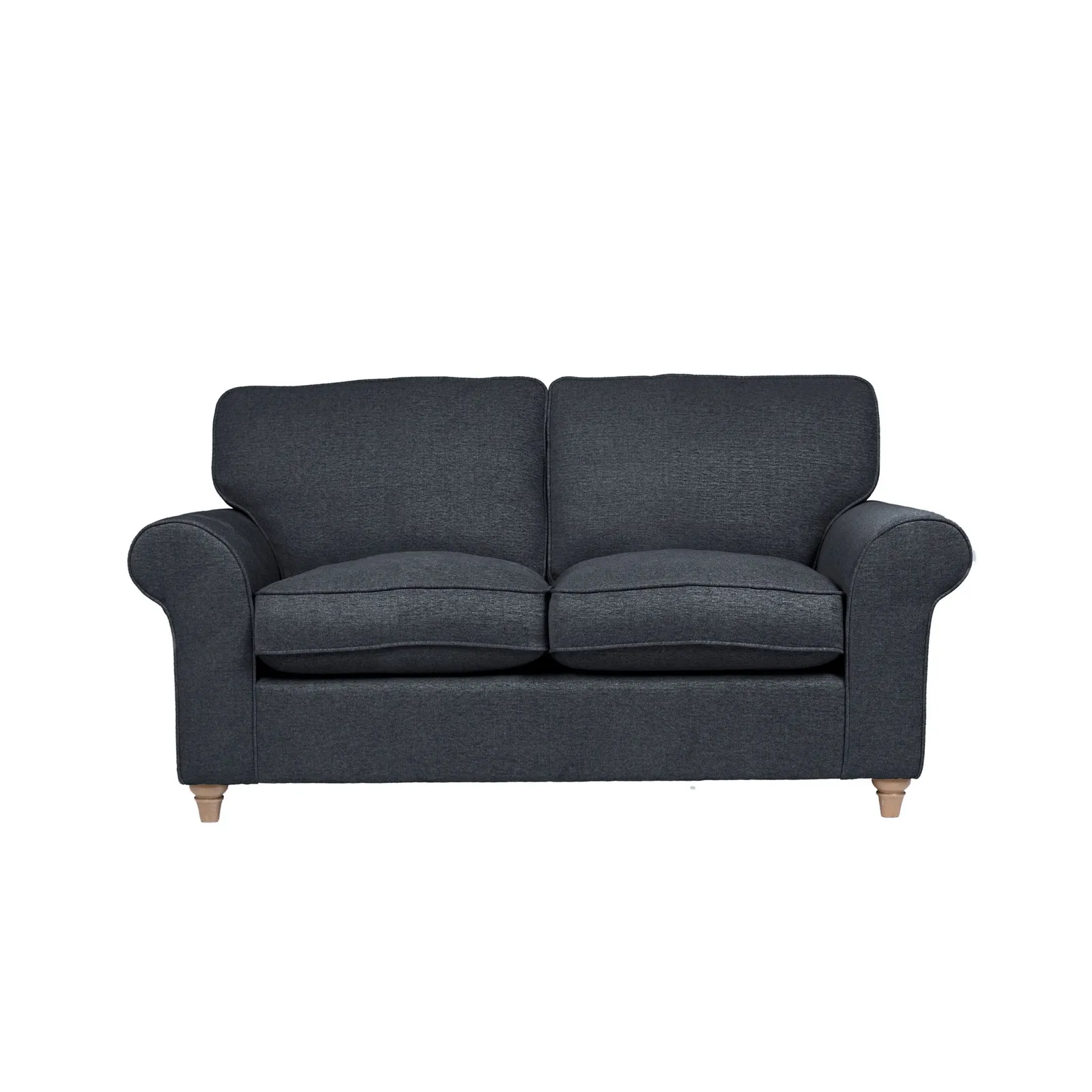 Rosa Fabric 2 Seater Sofa Navy Blue