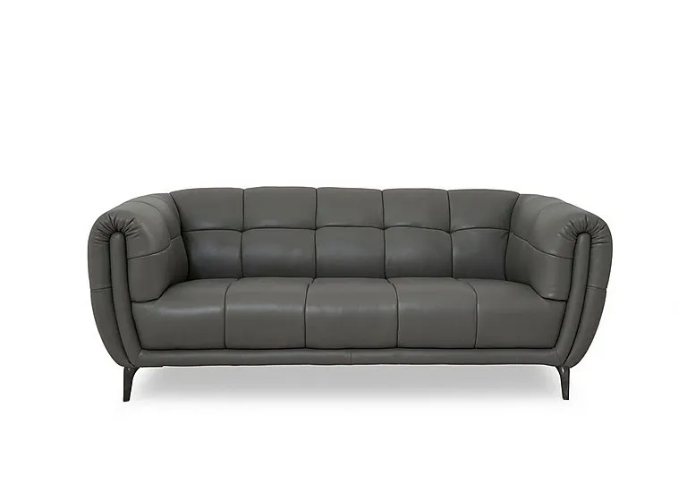 Sienna Leather Large 2 Seater Sofa - Elephant Cat - Sofas and Armchairs - In Time for Christmas