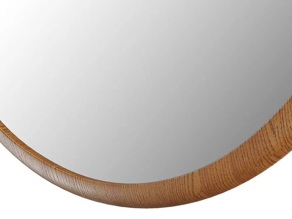 Vente-unique Round Hevea Wood Mirror - D. 60 Cm - Natural - FUJIAN in Light Oak 5