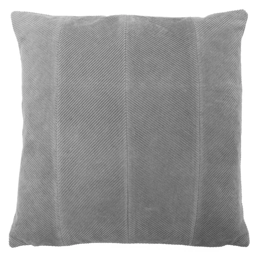 Furn Jagger Ribbed Corduroy Cushion in Grey