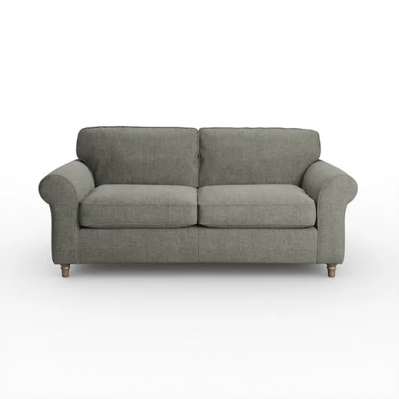 Flori Tonal Plush Chenille 3 Seater Sofa 6