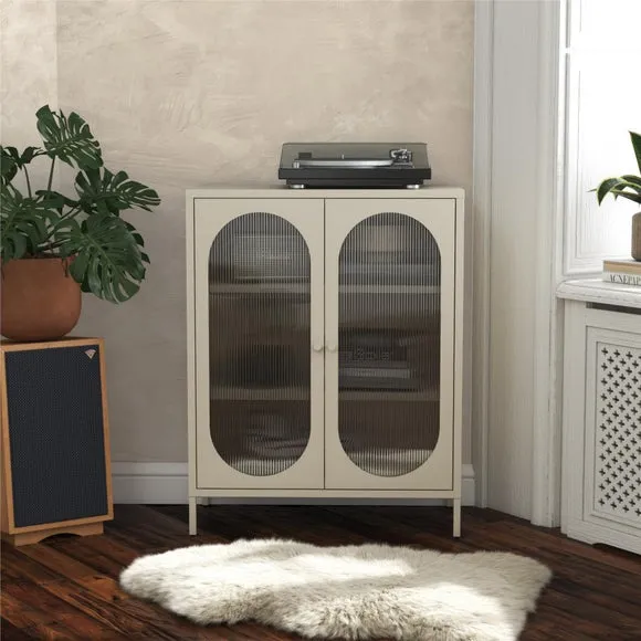 Luna Small Fluted Sideboard, Glass 1