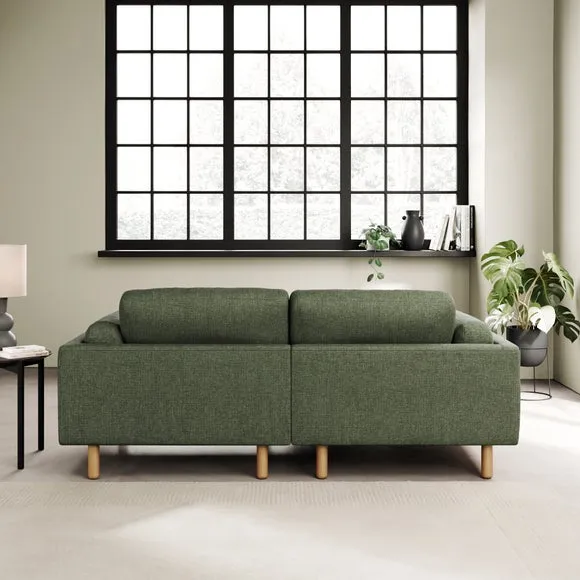 Newton Chenille Soft Texture Corner Chaise Sofa 4