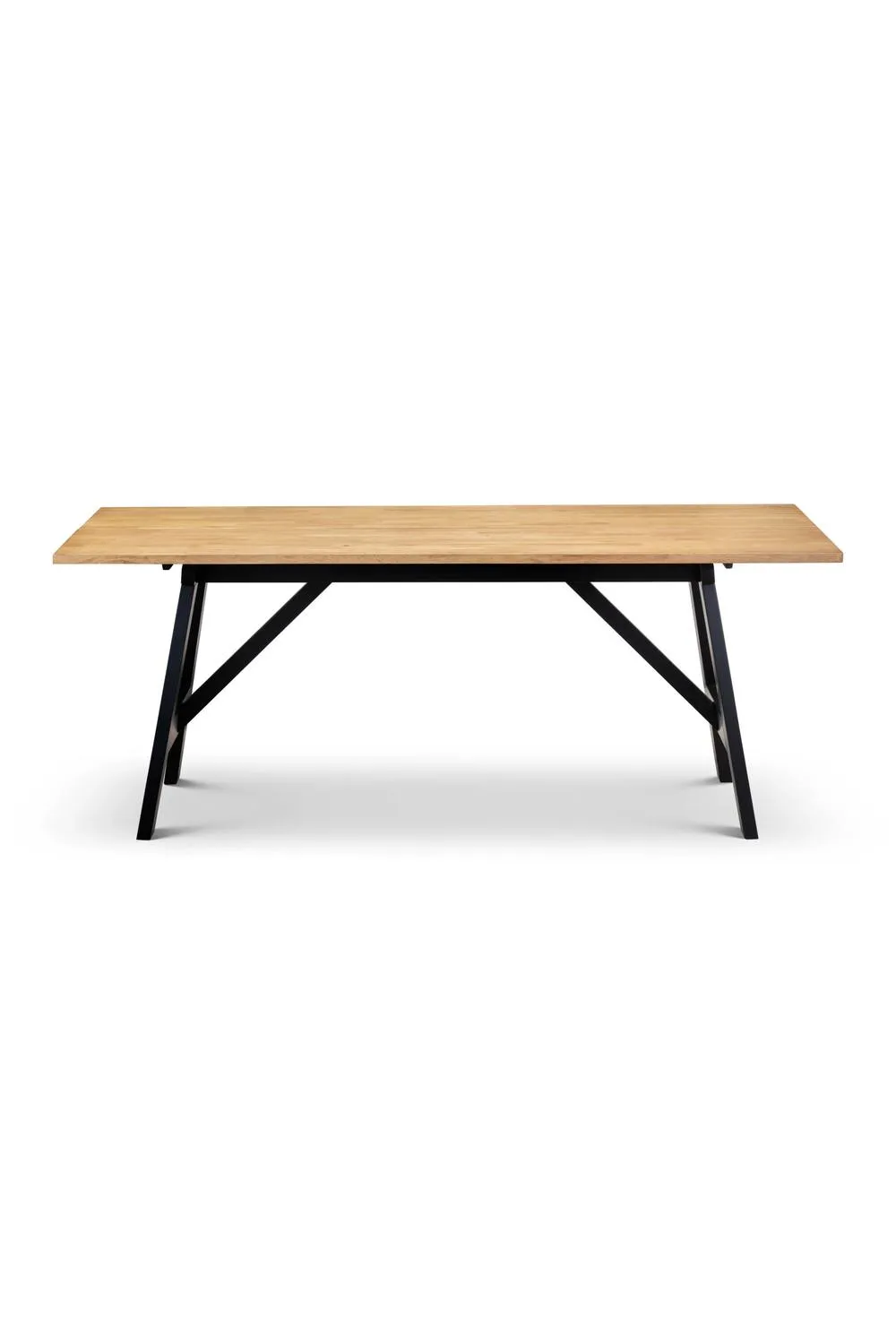 Julian Bowen Hockley Rectangular 4-6 Seater Dining Table in Black 6