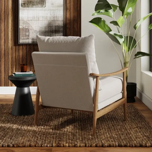 Nelson Wooly Textured Weave Occasional Armchair 2
