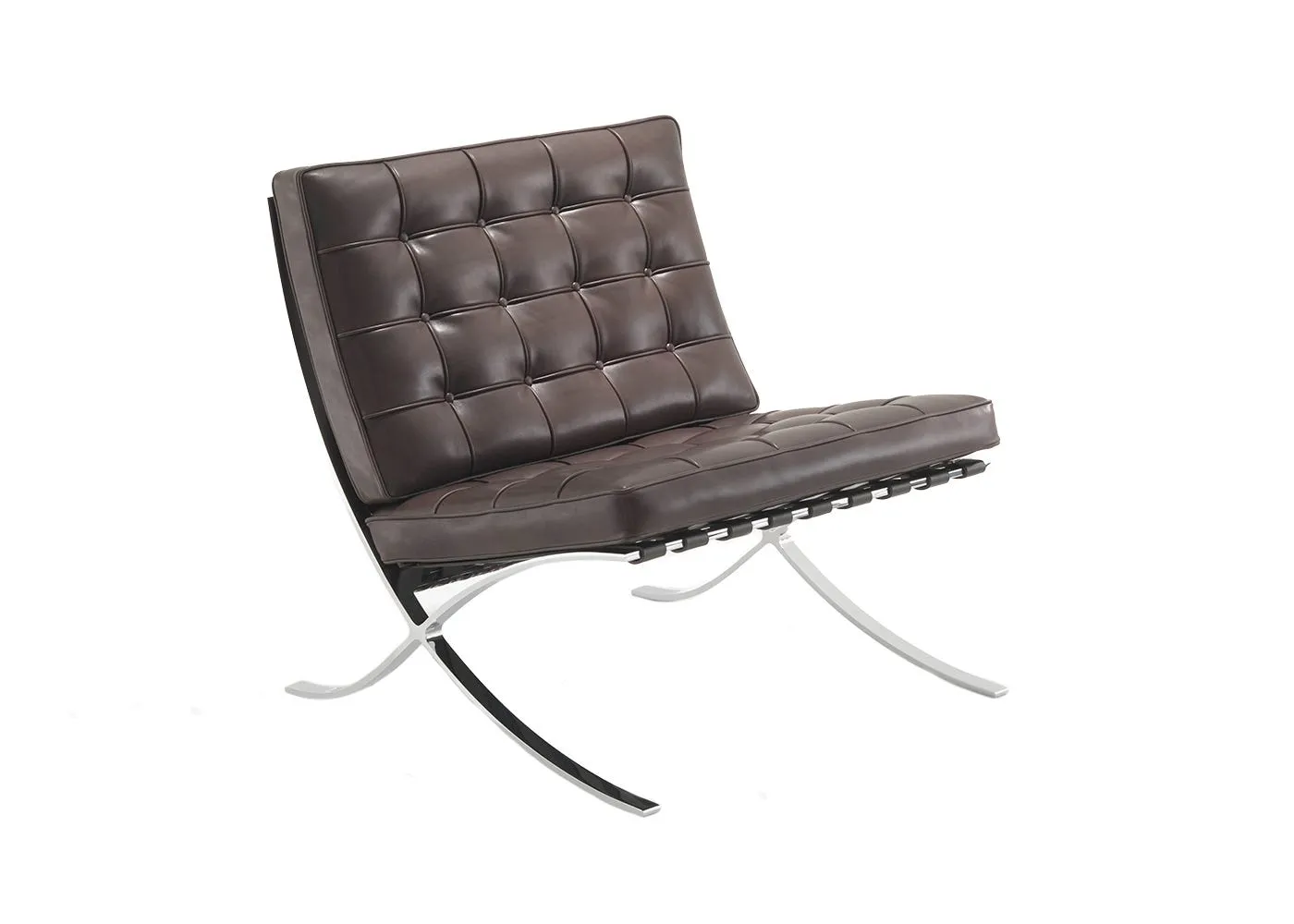 Knoll Barcelona Relax Chair Venezia Leather Dark Brown