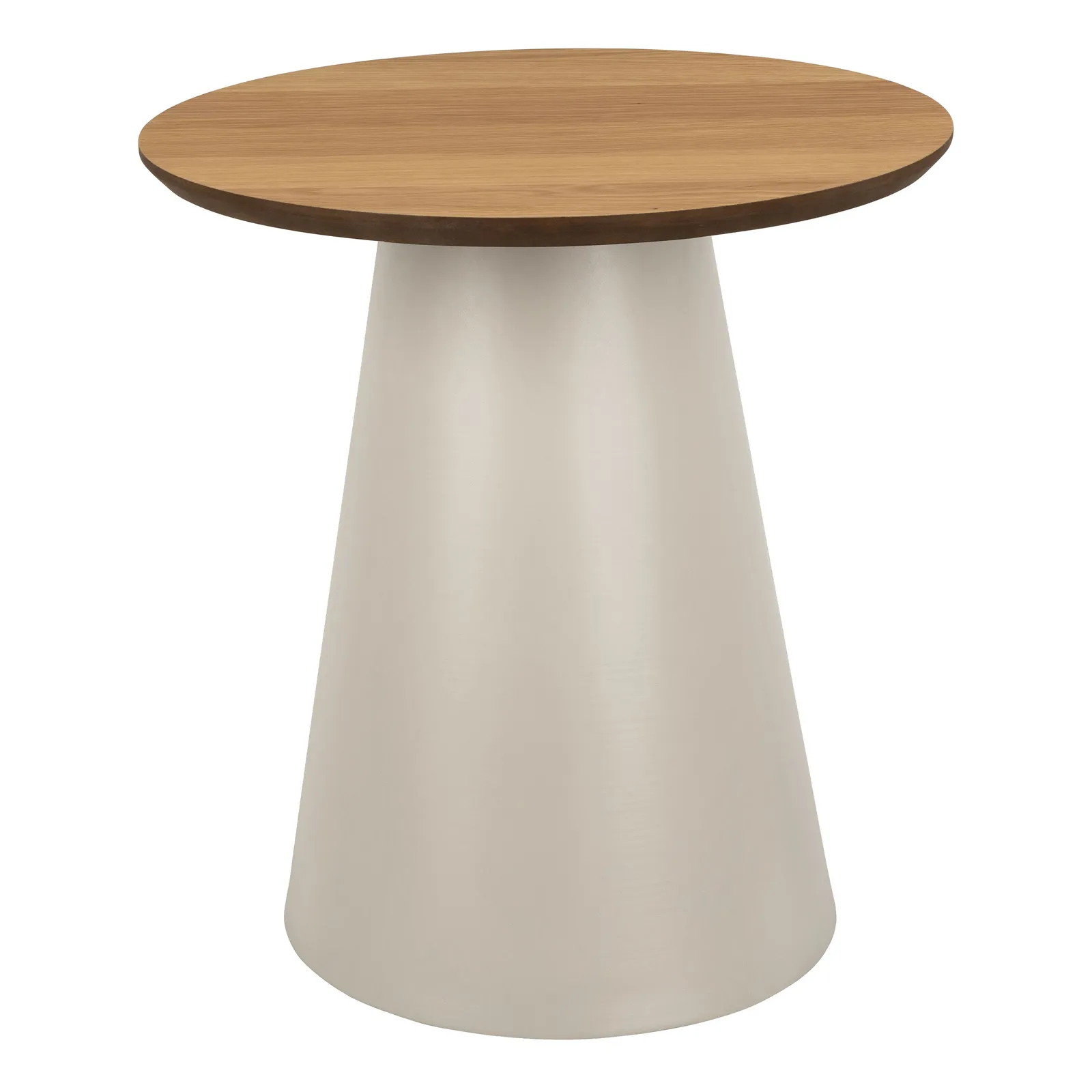 Furniture To Go Soli Round Coffee Table in Oak/Grey 45x48cm in Brown 2