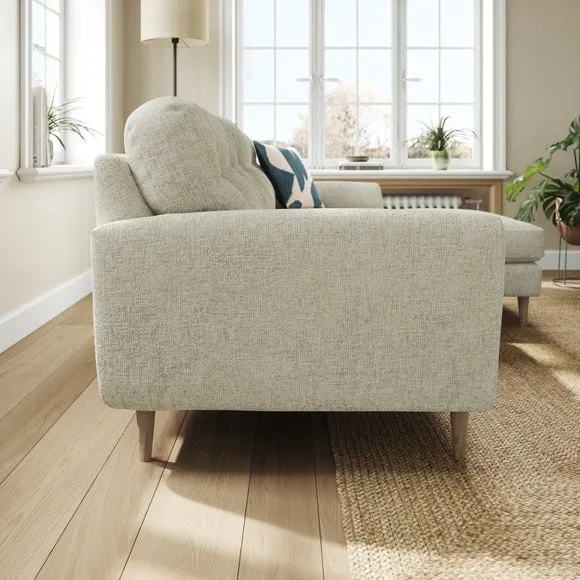 Sven Chunky Chenille Large Corner Chaise Sofa 2