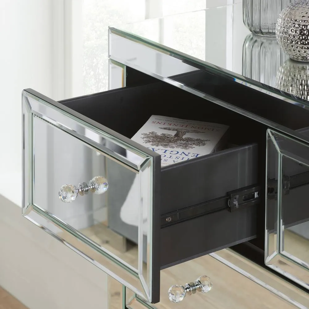 Birlea Valencia 3 + 2 Chest Mirrored in Silver 2