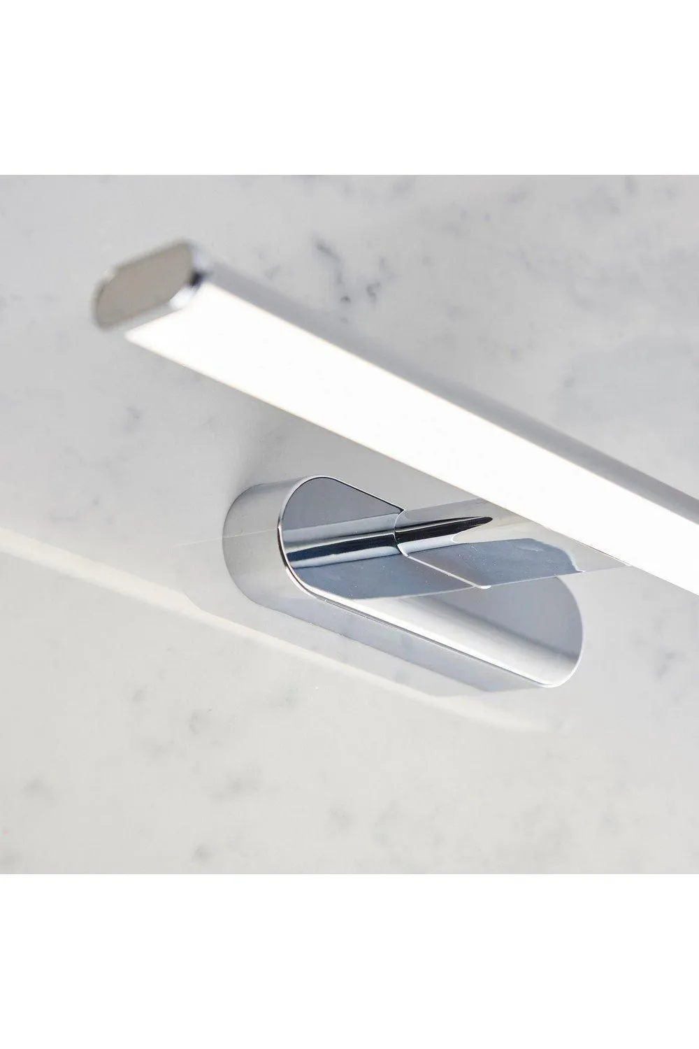 Netlighting Moda LED 1 Light Bathroom Wall Chrome Abs Plastic Frosted Polypropylene IP44 in Grey 4
