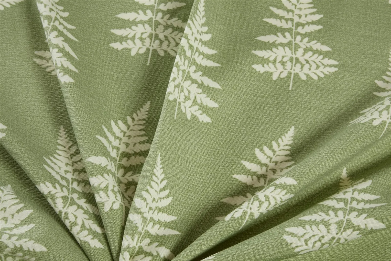 Sundour Esher Fern Leaf Eyelet Curtains in Green 3