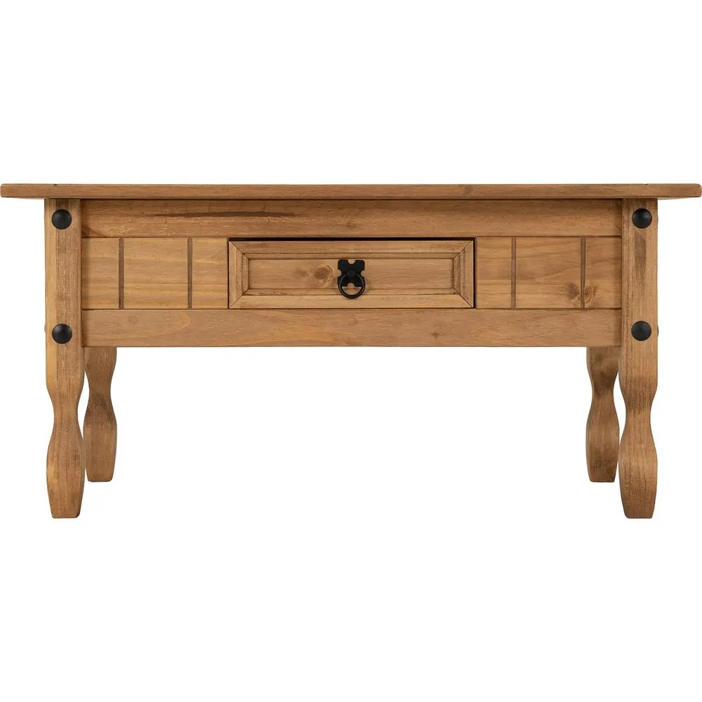 Seconique Corona Essentials 1 Drawer Coffee Table in Natural 2
