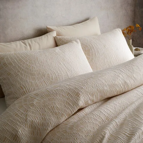Appletree Fossil Jacquard Duvet Cover & Pillowcase Set 3